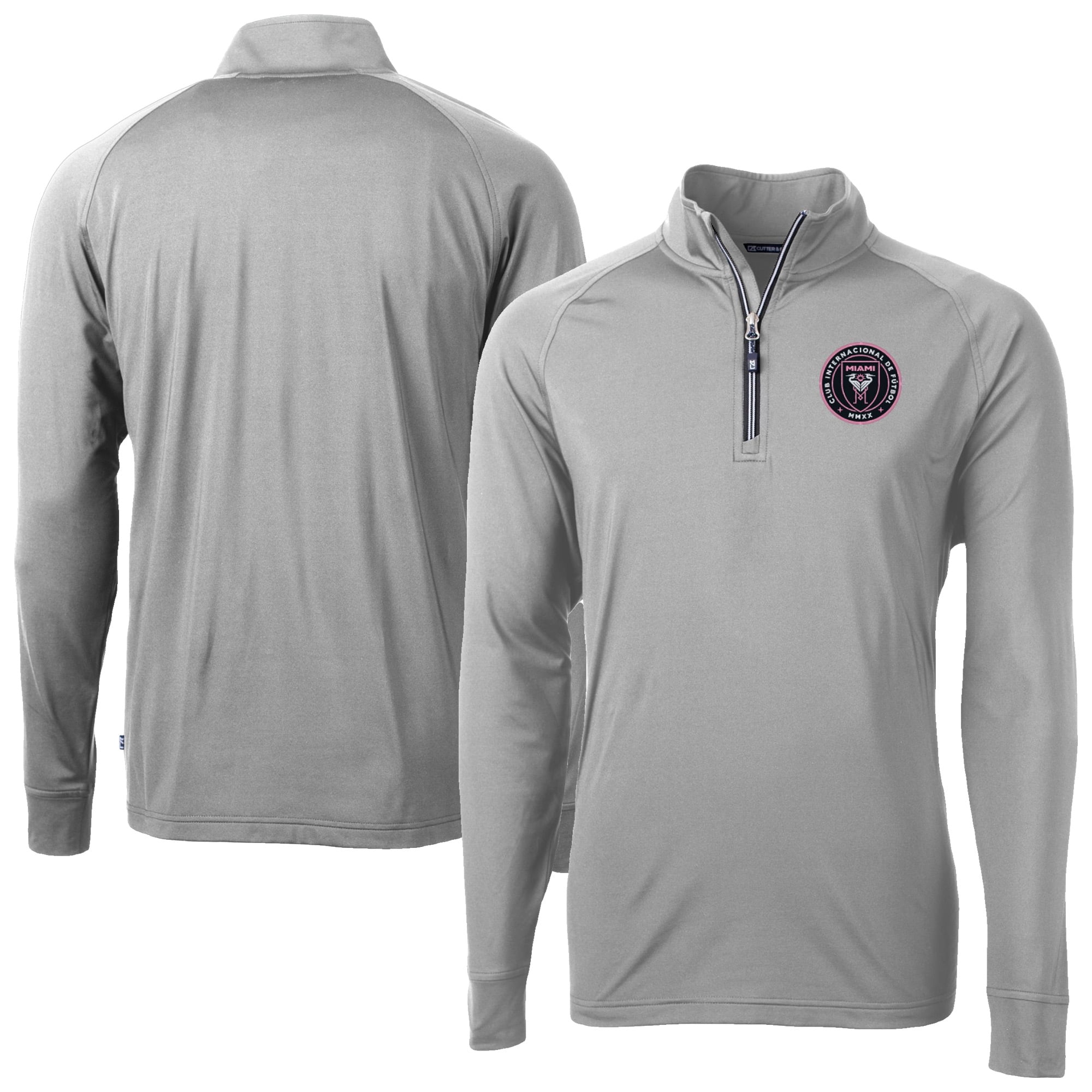 Men's-Cutter & Buck Gray Inter Miami CF Big & Tall Adapt Eco Knit