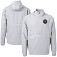 thumbnail image 1 of Men's-Cutter & Buck  Gray Inter Miami CF Charter Eco Recycled Full-Zip Anorak Jacket, 1 of 3