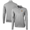 thumbnail image 1 of Men's Cutter & Buck Gray Iowa State Cyclones Big & Tall Virtue Eco Pique Recycled Quarter-Zip Pullover Top, 1 of 3