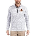 thumbnail image 1 of Men's-Cutter & Buck  Gray Iowa State Cyclones Traverse Stretch Eco Camo DryTec Tri-Blend Quarter-Zip Pullover, 1 of 2