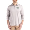 thumbnail image 1 of Men's Cutter & Buck  Gray Ivy League Gear Primary Coastline Epic Comfort Long-Sleeve Polo, 1 of 2