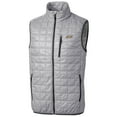 thumbnail image 1 of Men's Cutter & Buck Gray James Madison Dukes Big & Tall Full-Zip Collegiate Rainier Vest, 1 of 1