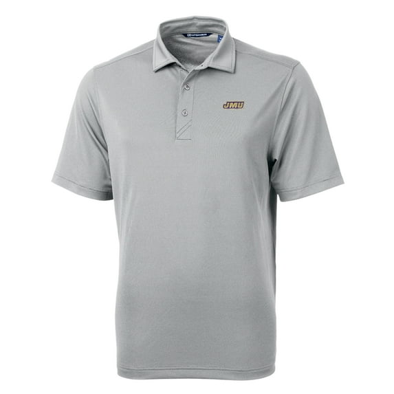 Men's Cutter & Buck Gray James Madison Dukes Big & Tall Virtue Eco Pique Recycled Polo