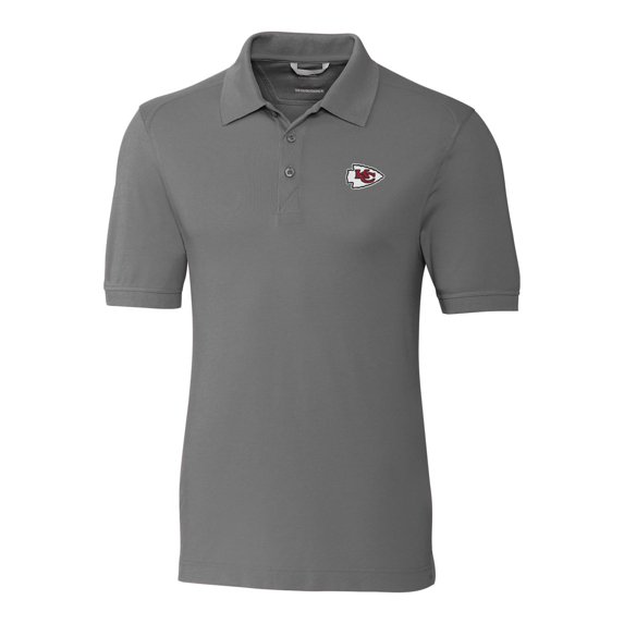Men's Cutter & Buck Gray Kansas City Chiefs Advantage Polo