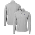 thumbnail image 1 of Men's Cutter & Buck Gray Kansas Jayhawks Adapt Eco Knit Hybrid Recycled Quarter-Zip Pullover Top, 1 of 3