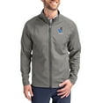 thumbnail image 1 of Men's Cutter & Buck Gray Kansas Jayhawks Alumni Logo Adapt Eco Knit Raglan Full-Zip Jacket, 1 of 2