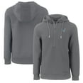 thumbnail image 1 of Men's Cutter & Buck  Gray Kansas Jayhawks Alumni Logo Roam Eco Recycled Half-Zip Pullover Hoodie, 1 of 3
