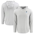 thumbnail image 1 of Men's Cutter & Buck Gray Kansas Jayhawks Coastline Epic Comfort Eco Recycled Long Sleeve Hoodie T-Shirt, 1 of 3