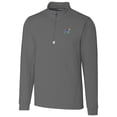 thumbnail image 1 of Men's Cutter & Buck Gray Kansas Jayhawks Collegiate Big & Tall Traverse Half-Zip Jacket, 1 of 1