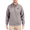 thumbnail image 1 of Men's-Cutter & Buck  Gray Kansas Jayhawks Roam Eco Recycled Quarter-Zip Pullover, 1 of 2
