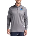 thumbnail image 1 of Men's-Cutter & Buck  Gray Kansas Jayhawks Traverse Stretch Eco Stripe DryTec Tri-Blend Quarter-Zip Pullover, 1 of 2