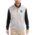 thumbnail image 1 of Men's Cutter & Buck Gray Kentucky Wildcats Charter Eco Recycled Full-Zip Vest, 1 of 2