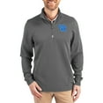 thumbnail image 1 of Men's-Cutter & Buck  Gray Kentucky Wildcats DryTec Traverse Stretch Eco Tri-Blend Quarter-Zip Pullover, 1 of 2