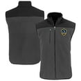 thumbnail image 1 of Men's Cutter & Buck Gray LA Galaxy Cascade Eco Fleece Full-Zip Vest, 1 of 3