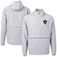 thumbnail image 1 of Men's-Cutter & Buck  Gray LA Galaxy Charter Eco Recycled Full-Zip Anorak Jacket, 1 of 3