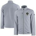thumbnail image 1 of Men's Cutter & Buck  Gray LA Galaxy Evoke Eco Softshell Recycled Full-Zip Jacket, 1 of 3