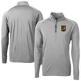 thumbnail image 1 of Men's-Cutter & Buck  Gray LAFC Big & Tall Adapt Eco Knit Stretch Recycled Quarter-Zip Pullover, 1 of 3