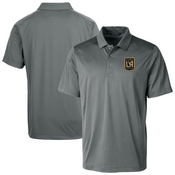 Men's-Cutter & Buck Gray LAFC Big & Tall Prospect Eco Textured Stretch Recycled Polo