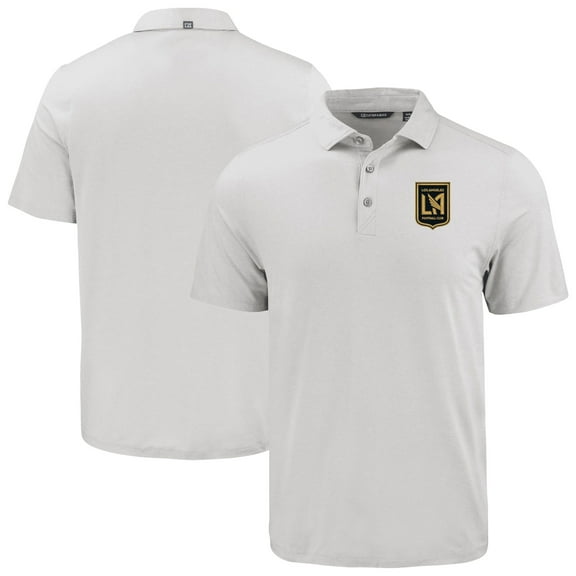 Men's Cutter & Buck Gray LAFC Coastline Epic Comfort Eco Recycled Polo