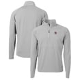 thumbnail image 1 of Men's Cutter & Buck Gray LSU Tigers Adapt Eco Knit Hybrid Recycled Quarter-Zip Pullover Top, 1 of 3