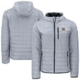 thumbnail image 1 of Men's-Cutter & Buck  Gray LSU Tigers Rainier Eco PrimaLoft Hooded Full-Zip Jacket, 1 of 3
