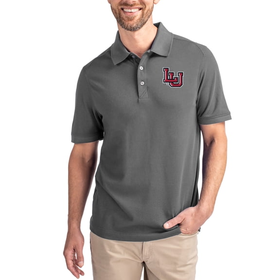 Men's Cutter & Buck Gray Lamar Cardinals Advantage Eco Pique Tri-Blend Polo