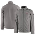 thumbnail image 1 of Men's Cutter & Buck  Gray Lansing Lugnuts Evoke Eco Softshell Recycled Full-Zip Jacket, 1 of 3