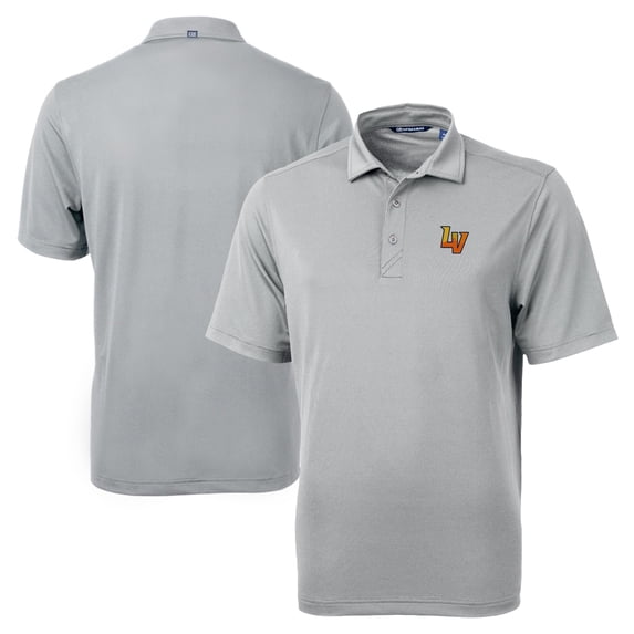 Men's Cutter & Buck Gray Las Vegas 51s Big & Tall Virtue Eco Pique Recycled Polo