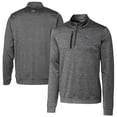 thumbnail image 1 of Men's Cutter & Buck  Gray Lehigh Valley IronPigs Big & Tall Stealth Heathered Quarter-Zip Pullover Top, 1 of 3