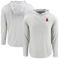 thumbnail image 1 of Men's Cutter & Buck Gray Los Angeles Angels Coastline Epic Comfort Recycled Eco Hoodie Long Sleeve T-Shirt, 1 of 3