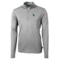 thumbnail image 1 of Men's Cutter & Buck Gray Los Angeles Dodgers Big & Tall Virtue Eco Pique Quarter-Zip Pullover Jacket, 1 of 1