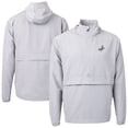 thumbnail image 1 of Men's Cutter & Buck Gray Los Angeles Dodgers Charter Eco Recycled Anorak Half-Zip Hoodie Jacket, 1 of 3