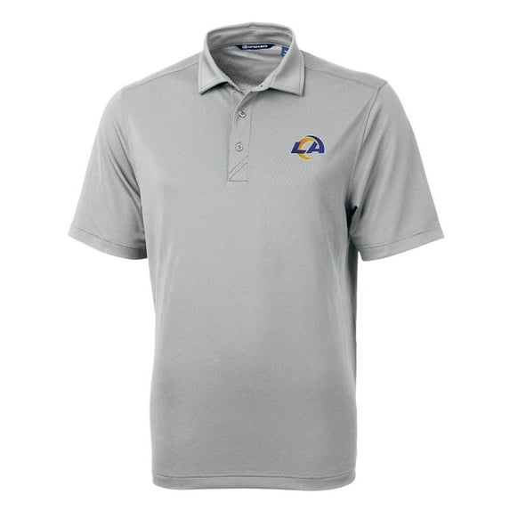 Men's Cutter & Buck Gray Los Angeles Rams Big & Tall Virtue Eco Pique Recycled Polo