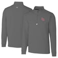 thumbnail image 1 of Men's Cutter & Buck  Gray Louisville Bats Big & Tall Traverse Stretch Quarter-Zip Top, 1 of 3
