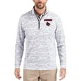 thumbnail image 1 of Men's-Cutter & Buck  Gray Louisville Cardinals Traverse Stretch Eco Camo DryTec Tri-Blend Quarter-Zip Pullover, 1 of 2