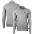 thumbnail image 1 of Men's Cutter & Buck Gray Louisville Cardinals Virtue Eco Pique Recycled Quarter-Zip Pullover Top, 1 of 3