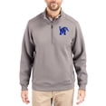 thumbnail image 1 of Men's-Cutter & Buck  Gray Memphis Tigers Roam Eco Recycled Quarter-Zip Pullover, 1 of 2