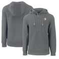 thumbnail image 1 of Men's Cutter & Buck Gray Miami Dolphins Throwback Roam Eco Half-Zip Recycled Pullover Hoodie, 1 of 3