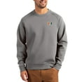 thumbnail image 1 of Men's Cutter & Buck Gray Miami Hurricanes Roam Recycled Pullover, 1 of 2