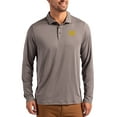 thumbnail image 1 of Men's Cutter & Buck  Gray Michigan Wolverines Primary Coastline Epic Comfort Long-Sleeve Polo, 1 of 2