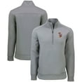 thumbnail image 1 of Men's Cutter & Buck  Gray Minnesota Golden Gophers Roam Eco Recycled Quarter-Zip Sweatshirt, 1 of 3