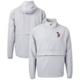thumbnail image 1 of Men's Cutter & Buck  Gray Minnesota Golden Gophers Vault Charter Eco Recycled Half-Zip Anorak Jacket, 1 of 3