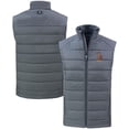 thumbnail image 1 of Men's Cutter & Buck  Gray Minnesota Golden Gophers Vault Evoke Hybrid Eco Softshell Recycled Full-Zip Vest, 1 of 3