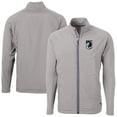 thumbnail image 1 of Men's-Cutter & Buck  Gray Minnesota United FC Adapt Eco Knit Hybrid Recycled Full-Zip Jacket, 1 of 3