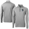 thumbnail image 1 of Men's-Cutter & Buck  Gray Minnesota United FC Adapt Eco Knit Stretch Recycled Raglan Quarter-Zip Pullover Top, 1 of 3