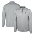 thumbnail image 1 of Men's Cutter & Buck Gray Mississippi State Bulldogs Vault Big & Tall Stealth Quarter-Zip Pullover Top, 1 of 3