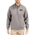 thumbnail image 1 of Men's-Cutter & Buck  Gray Missouri Tigers Roam Eco Recycled Quarter-Zip Pullover, 1 of 2