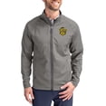 thumbnail image 1 of Men's Cutter & Buck Gray Missouri Tigers Vault Logo Adapt Eco Knit Raglan Full-Zip Jacket, 1 of 2