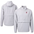 thumbnail image 1 of Men's Cutter & Buck  Gray NC State Wolfpack Alumni Logo Charter Eco Knit Recycled Anorak Half-Zip Jacket, 1 of 3