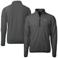 thumbnail image 1 of Men's Cutter & Buck Gray NC State Wolfpack Cascade Eco Sherpa Fleece Quarter-Zip Pullover Jacket, 1 of 3